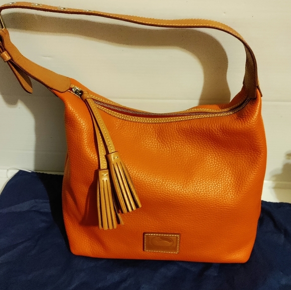Vintage Dooney  Patterson PERFECT for fall. A rich orange color. - Picture 1 of 13